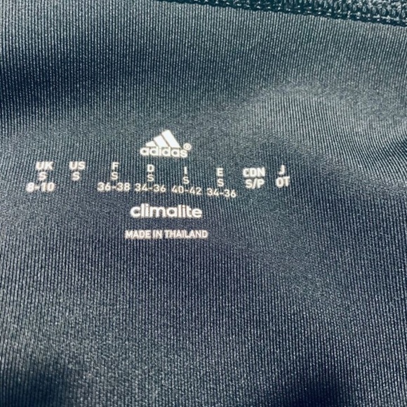 🖤ADIDAS Small Black 3/4 Capri Climate Legging🖤🆕 - Picture 7 of 10